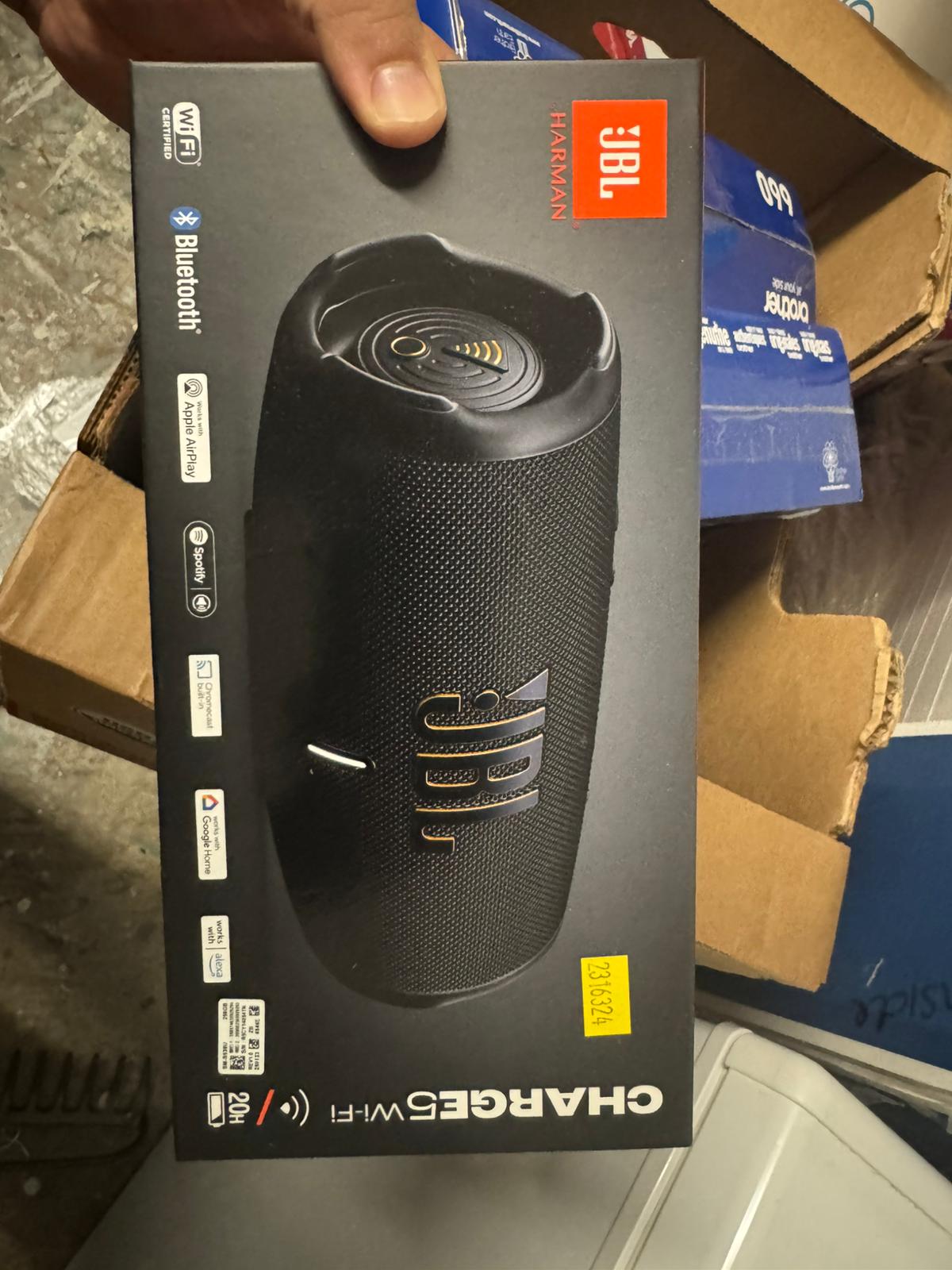 JBL Charge 5 Wi-Fi Bluetooth Portable Speaker - Black
