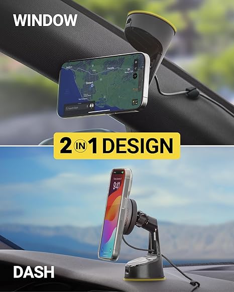 Scosche 15W Wireless Charging Suction Cup Phone Mount