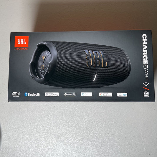 JBL Charge 5 Wi-Fi Bluetooth Portable Speaker - Black