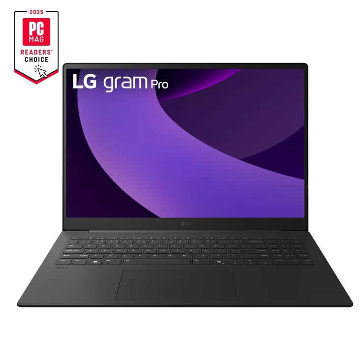 LG gram Pro 16 Inch, Thin and Lightweight Laptop, Windows 11 Home, Intel® Evo™ Edition - Intel® Core™ Ultra 7, 32GB RAM, 1TB SSD, RTX 5050, Black