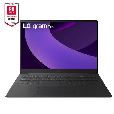 LG gram Pro 16 Inch, Thin and Lightweight Laptop, Windows 11 Home, Intel® Evo™ Edition - Intel® Core™ Ultra 7, 32GB RAM, 1TB SSD, RTX 5050, Black