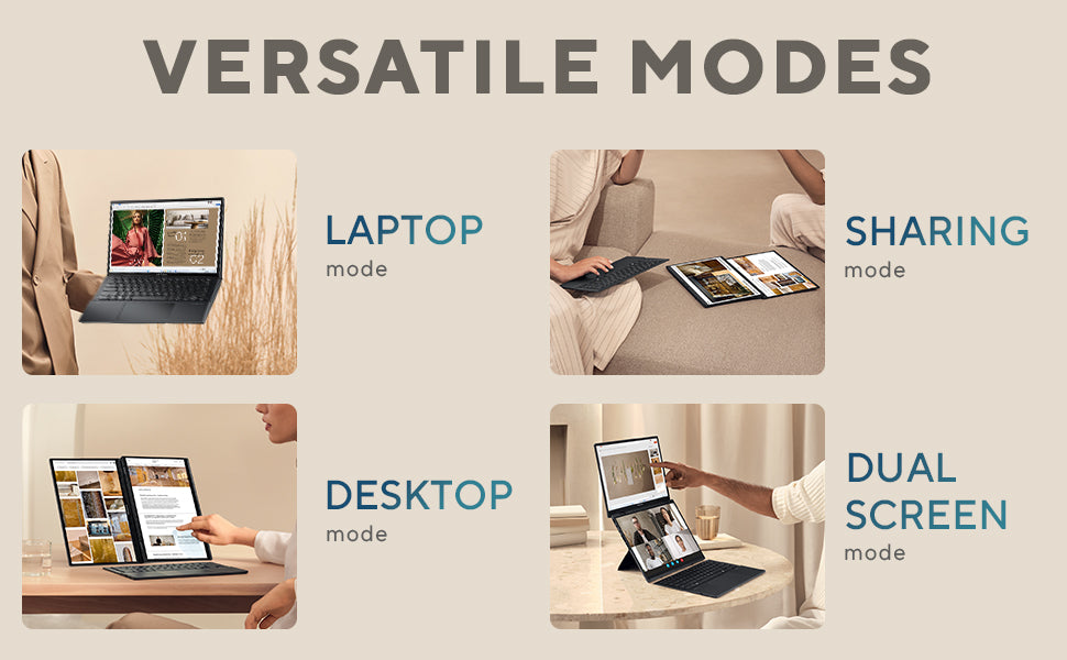 ASUS Zenbook DUO 14" Dual OLED Touch Laptop (Intel Core Ultra 9 285H, 32GB, 2TB, Wi-Fi 7)